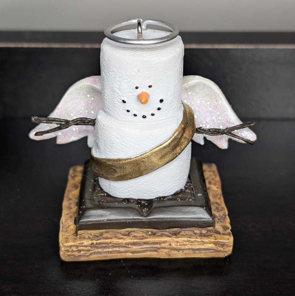 The Original S'mores Ornament Chocolate Christmas Collectable ANGEL with Halo